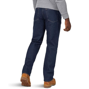 Pantalones Vaqueros de Mezclilla Azules Personalizados de Corte Regular para Hombre, para Uso Diario Informal, Moda Urbana y Marca Privada - Product Image 2