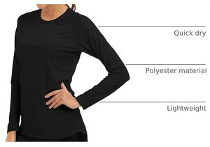 Camiseta de Compresión de Manga Larga para Mujer, Diseño Personalizado de Fábrica, Poliéster, para Entrenamiento de Jiu Jitsu Brasileño (BJJ), Protección UPF50+ - Product Image 3