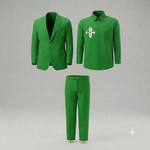Men's Italian Style Velour Pant Coat Anti-Wrinkle Breathable <b>Button</b> Fly Closure Front Flat Design Viscose/Polyester Pants <b>Suits</b> - Product Image 1