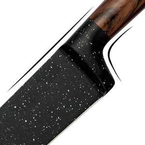 Juego de cuchillos de cocina profesionales de 6 piezas de acero inoxidable de lujo, hechos a mano con mango de madera. - Product Image 2