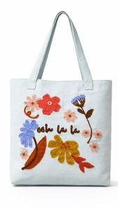 Custom Canvas <b>Tote</b> Bag Embroidered Shopping <b>Travel</b> Shoulder Bag Zipper Closure Large Capacity All Season Carryall - Product Image 6