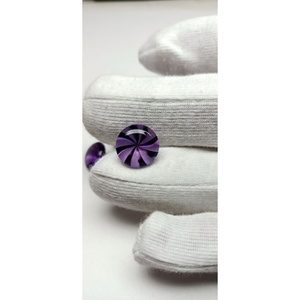 Piedra Preciosa de Amatista Natural Brasileña de Grado AAA, Corte Cojín, Alta Calidad, Tratada con Calor, Certificada por la Universidad de Pekín, 10 mm, 3.75 - Product Image 4