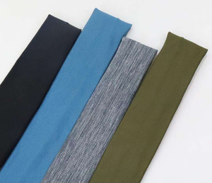 Bandeau de sport antidérapant pour la gym, vente en gros, couleur unie, élastique, haute qualité, fait main, unisexe, coton/spandex 2 plis - Product Image 4