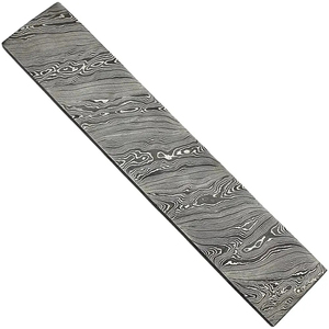 Burraq Custom OEM Lame vierge non réglable en acier Damas de 12 pouces pour la fabrication de couteaux, qualité industrielle et DIY, Modèle 1 - Product Image 1
