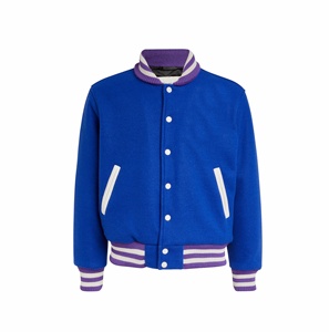 Men's <b>Varsity</b> <b>Jackets</b> Wholesale Blank <b>Varsity</b> <b>Jackets</b> Custom logo <b>Plain</b> <b>Varsity</b> <b>Jacket</b> for Men Breathable Custom Fashion OEM - Product Image 1