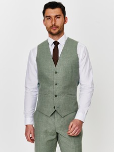 Costume trois pièces homme pas cher à revers cranté, idéal pour marié ou mariage - Nouvelle collection - Product Image 4