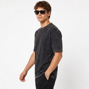 Custom printed oversized mens <b>tshirt</b> Low MOQ for US Streetwear Brands with drop shoulder and dtg printing - Product Image 4