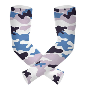 Red Camo <b>Arm</b> <b>Sleeves</b> <b>Compression</b> <b>Sleeves</b> for Baseball Football Shooter <b>Sleeve</b> UV Protection Sun <b>Sleeves</b> - Product Image 2