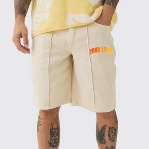 New Arrival Customized 100% Cotton Sweat Shorts Solid Eco-Friendly Heavyweight Gym Breathable Sweat Shorts for Men - Product Image 1