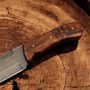 Couteau Viking Seax artisanal OEM en acier à haute teneur en carbone, lame fixe, couteau de survie pour le camping et le bushcraft avec étui en cuir, vente en gros - Product Image 4