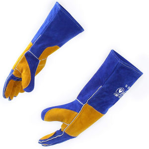 Guantes de Soldadura TIG de Cuero Vacuno de Alta Resistencia, Resistentes al Calor y al Fuego, Flexibles, Transpirables, Guantes de Seguridad Industriales para Trabajo - Product Image 1
