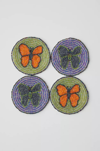 Posavasos Ecológicos de Cuentas de Semillas Hechos a Mano, Posavasos de Cuentas de Semillas para Té, Café, Vino, etc., Posavasos de Cuentas con Diseños Únicos - Product Image 4