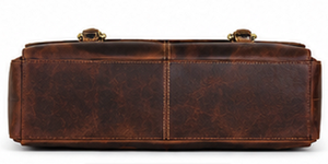 Gravs Classic Vintage Genuine <b>Leather</b> Messenger <b>Bag</b> Business Laptop Satchel Travel <b>Bag</b> Portable High Quality OEM ODM Wholesale - Product Image 4