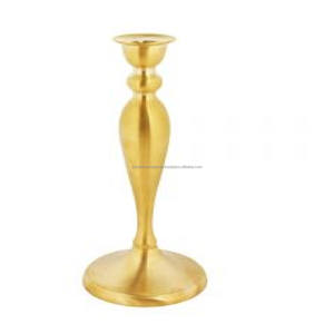 Aluminium <b>Taper</b> <b>Candle</b> Holder With Gold Finished Metal <b>Taper</b> <b>Candle</b> Holder For Home Lighting Decoration - Product Image 1