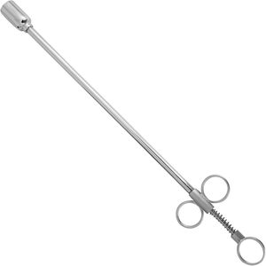 Pistola de Bolas de 14.75 Pulgadas con Clip de Resorte y Cabeza de Metal de Latón de 1.25, Herramienta Veterinaria Duradera para Administración Eficiente de Medicamentos - Product Image 1