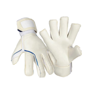 Football Goalkeeper Gloves Full Finger Red Yellow PU Leather Non Slip Breathable Adjustable Wrist <b>Strap</b> Unisex Sports - Product Image 6
