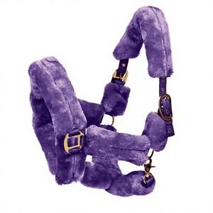 Harnais en corde PP violet pour un confort réglable, rembourrage anti-frottement, style selle anglaise - Product Image 1