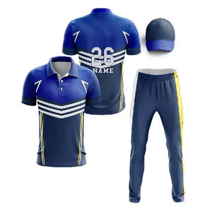 Maillots de cricket personnalisés avec motifs sur mesure, kits uniformes, sublimation personnalisée, nouveau design, qualité supérieure pour équipes de cricket - Product Image 2