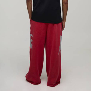 Pantalones Deportivos Anchos y Holgados para Hombre, de Poliéster y Algodón, Estilo Urbano, Diseño Personalizado, Fabricante OEM, Venta al Por Mayor - Product Image 3