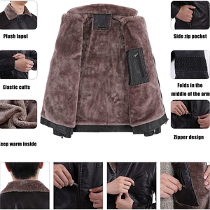 Men's <b>Leather</b> Biker Outerwear Genuine <b>Leather</b> <b>Jacket</b> for Contemporary Fashion and Streetwear Brands - Product Image 6