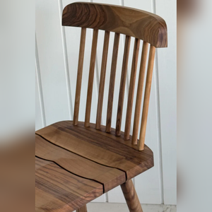 Silla de Comedor Moderna, Duradera y Minimalista, Hecha a Mano en Madera de Nogal Sólido, sin Brazos, para Restaurantes y Hostelería - Product Image 3