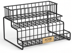 Premium ACME Metal 3 Tier Spice <b>Rack</b> <b>Storage</b> Holder <b>Kitchen</b> Standing Type Minimalist Design Stackable Organizer for Spices - Product Image 2