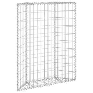 Bac à légumes surélevé en gabion trapézoïdal 31,5x7,9x39,4 en acier galvanisé pour jardinage - Product Image 3