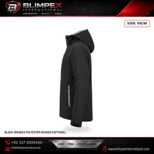 Veste Softshell Imperméable à Capuche pour Homme de Haute Qualité, Fermeture Éclair, Style Sportif, Vêtement d'Hiver OEM - Product Image 5