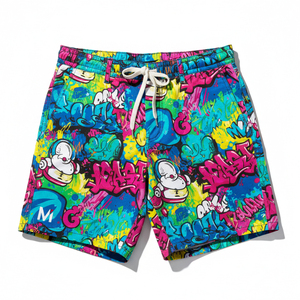 Shorts d'été unisexe de qualité supérieure en coton épais, coupe oversize, style streetwear, pour hommes et femmes, de créateur - Product Image 1