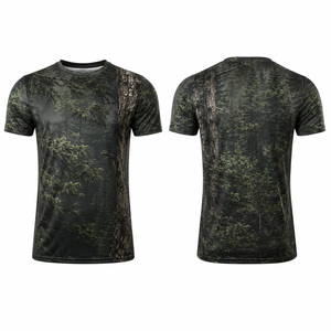 เสื้อเชิ้ตผู้ชาย MEGAMAPLE ลายต้นไม้ป่า แขนยาว สำหรับล่าสัตว์ แห้งเร็ว ผลิตจากโพลีเอสเตอร์ เหมาะสำหรับกิจกรรมกลางแจ้งในฤดูร้อน - Product Image 1