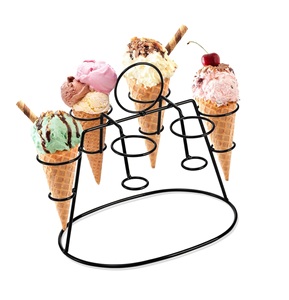 Expositor Multiusos de Hierro para Conos de Helado, Aperitivos y Pollo Frito, Soportes de Alambre Personalizables en Tamaño y Forma para Cocina, Restaurante y Fiestas - Product Image 4