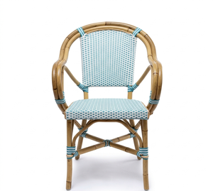 Sillón Doble Bistro Napoli - Silla de Jardín de Ratán y Aluminio al por Mayor - Silla de Comedor de Ratán - Product Image 2