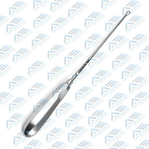 Cureta uterina Recamier de 5 Mm, instrumentos de Ginecología de eje maleable afilado de 12,5 pulgadas, acero inoxidable con vástago rígido - Product Image 6