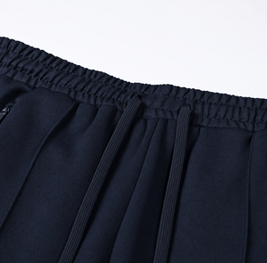 Ensemble de survêtement pour homme à col montant et fermeture éclair intégrale, veste de survêtement unie et pantalon de jogging coupe ajustée, 2 pièces, vêtements de sport décontractés, vente en gros - Product Image 5