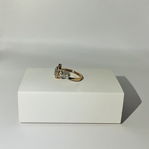Anillo de Compromiso de Oro Rosa de 9K con Diamantes Redondos de Corte Brillante, Color H, Lujosos Diamantes Incrustados, para Mujer, de LILABA ENTERPRISE - Product Image 2