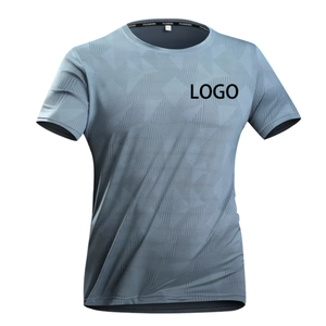 เสื้อยืดผู้ชายแบบสปอร์ต ดีไซน์เรียบง่าย ผ้าทอ บาง แห้งเร็ว - Product Image 1