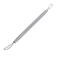 Nettoyeur de points noirs en acier inoxydable, v, nettoyeur professionnel, pour l'acné, les imperfections, l'huile de comédons, nettoyeur des pores