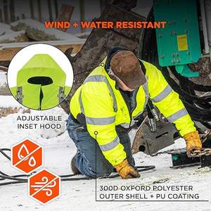 Veste de sécurité réfléchissante haute visibilité |   Veste de travail industrielle pour les ouvriers du bâtiment et des routes - Fabricant d'usine - Product Image 5