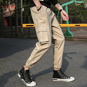 Custom Acid Wash Cargo Pants Vintage Streetwear Cargo <b>Trousers</b> Heavyweight Cotton Custom Logo Embroidery OEM ODM Wholesale - Product Image 4
