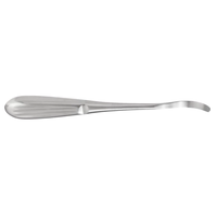 Élévateur périostal orthopédique Crego de haute qualité, courbé, à bout arrondi, en acier inoxydable, instrument chirurgical
