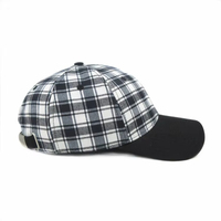Gorra de Béisbol Unisex de 6 Paneles, Deportiva, Casual, con Hebilla Dorada de Cobre, Ajustable, de Algodón, para Adultos, Negra y Blanca
