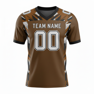 Maillots de football personnalisés pour adultes, manches courtes, maille respirante, séchage rapide, antibactériens, option grande taille, devant - Product Image 6