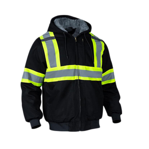 Sudaderas de Alta Visibilidad con Cinta Reflectante, Cierre Frontal con Cremallera, ANSI Clase 2, Ecológicas, Nuevo Diseño, para Almacenes, Trabajos en Carretera, Seguridad, Logotipo Personalizable - Product Image 1