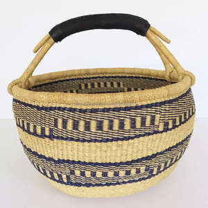 Panier Bolga en matériau naturel, panier en herbe de mer, utilisation décorative de rangement - Product Image 4