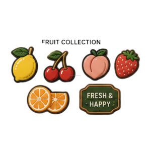 Custom Plastic Round Shape Eco-Friendly <b>Sew</b>-<b>On</b> <b>Patches</b> for Clothing Hats Bags - Product Image 4