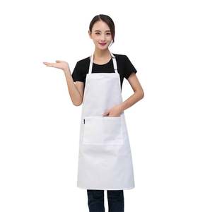 Cotton Reusable Dirt-proof Waterproof Sleeveless <b>Aprons</b> for Unisex Adult Large <b>Pockets</b> Solid Color Adjustable for Cooking - Product Image 3