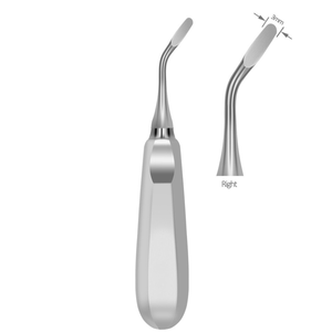 Elevador de Extracción Dental de 3mm, Derecho, de Acero Inoxidable, Instrumento Quirúrgico Atraumático con Punta en Ángulo Recto - Product Image 1