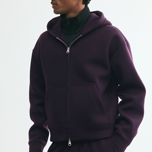 Sudadera con Capucha Gris Personalizada con Logotipo, Sudadera Informal de Forro Polar para Hombre, Manga Larga, para Otoño, Talla Adulto, Estampado Frontal Regular, ODM, 100% Algodón - Product Image 2