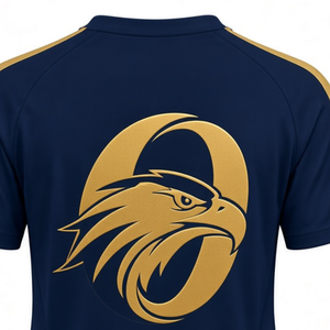 เสื้อเจอร์ซีย์เชียร์สีน้ำเงินกรมท่า แขนสั้น ชุดกีฬาทีม ชุดกีฬาสำหรับฝึกซ้อมและแข่งขัน สำหรับทีมเชียร์ - Product Image 5