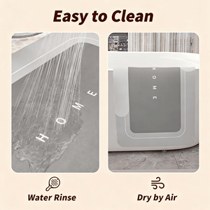 Set di 3 Tappetini da Bagno Magici ad Asciugatura Rapida, Assorbenti e Antiscivolo con Base in Gomma per Porta, Bagno, Cucina, Doccia, Lavandino - Product Image 6